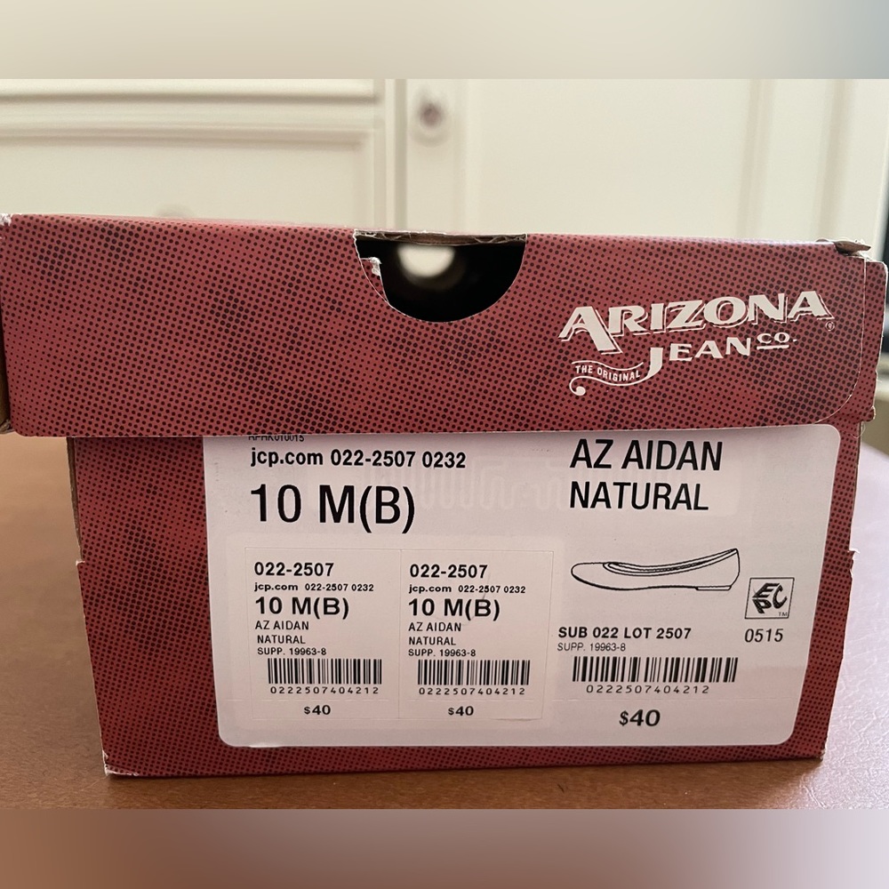 Arizona Jean Company Aiden NWT 🎉Host Pick!🎉 flats shoes size 10 in natural - Picture 8 of 8